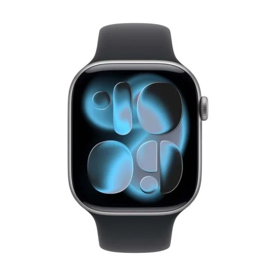 Apple Watch Series 11 Gps + Cellular 46Mm Space Grey Aluminium Case With Black Sport Band - M/L